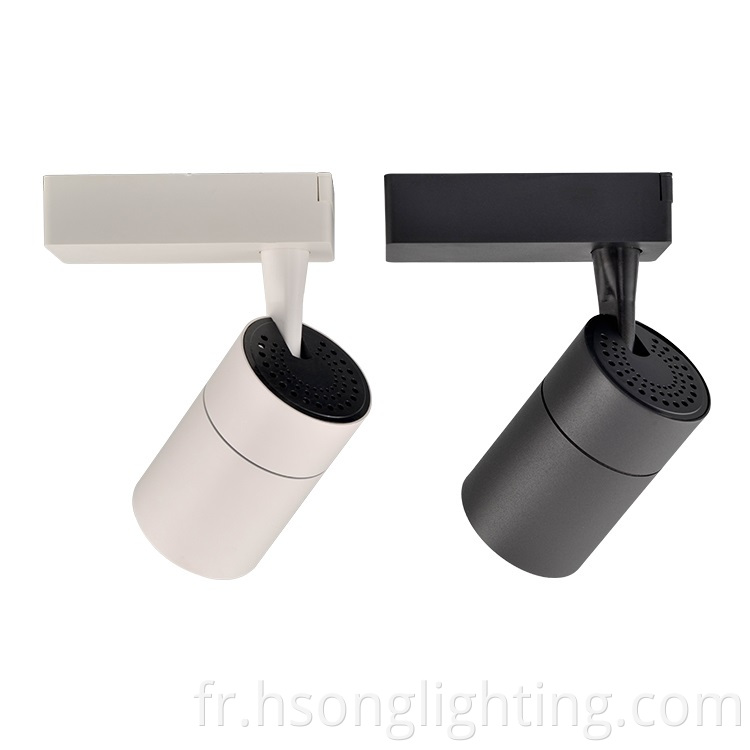 Hsong Spot Light Anti Clare 3/4 Track Track Éclairage 20 W pour piste LED zoomable pour l'éclairage intérieur